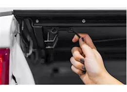 LOWMAX 22-c rivian r1t 4.6ft (w/ oem tonneau track) lomax folding hard cover matte blk