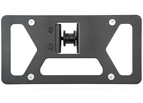 Addictive Desert CLEVIS MOUNTED LICENSE PLATE BRACKET MOUNTS TO D-RING MOUNT WITH 1IN HOLE BLACK