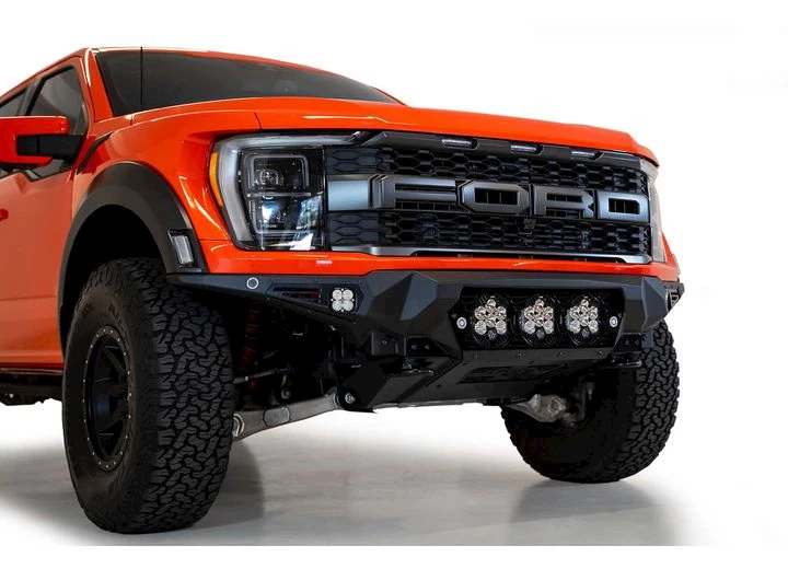 Addictive Desert 21-c f150 raptor bomber front bumper black(mounts for 3 baja design lp6 round lights) Main Image