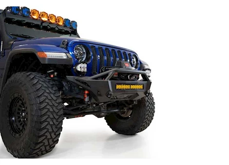 Addictive Desert 18-C WRANGLER STEALTH FIGHTER FRONT BUMPER W/D RING & WINCH MOUNT UNIVERSAL 20IN MOUNTS BLACK