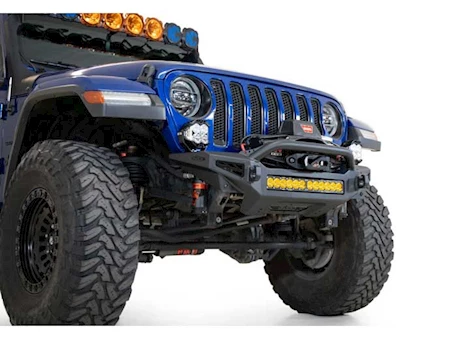 Addictive Desert 18-C WRANGLER ROCK FIGHTER FRONT BUMPER W/ MOUNTS FOR 5 CUBE LIGHTS OR 20IN UNIVERSAL LIGHT BAR BLK