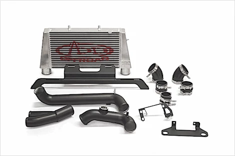 Addictive Desert F150 RAPTOR INTERCOOLER UPGRADE KIT BY AFE WITH RELOCATION BRACKET AND BOTTOM MOUNT BOV TUBE