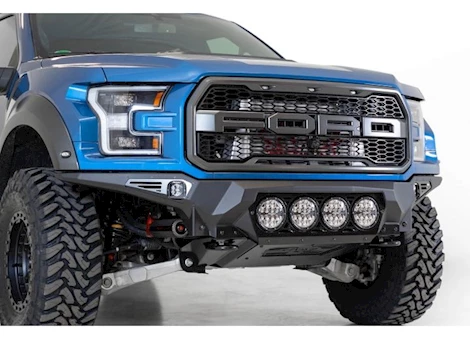 Addictive Desert 17-20 FORD RAPTOR BOMBER FRONT BUMPER W/4 RIGID 360 6" MNTS AND DUALLY MNTS ON SIDES IN HAMMER BLACK