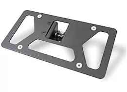 Addictive Desert Clevis mounted license plate bracket mounts to d-ring mount with 1in hole black