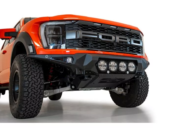 Addictive Desert 21-c f150 raptor bomber front bumper black(mouints 4 riged 360 6in round lights)