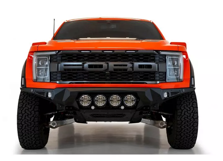 Addictive Desert 21-c f150 raptor bomber front bumper black(mouints 4 riged 360 6in round lights)