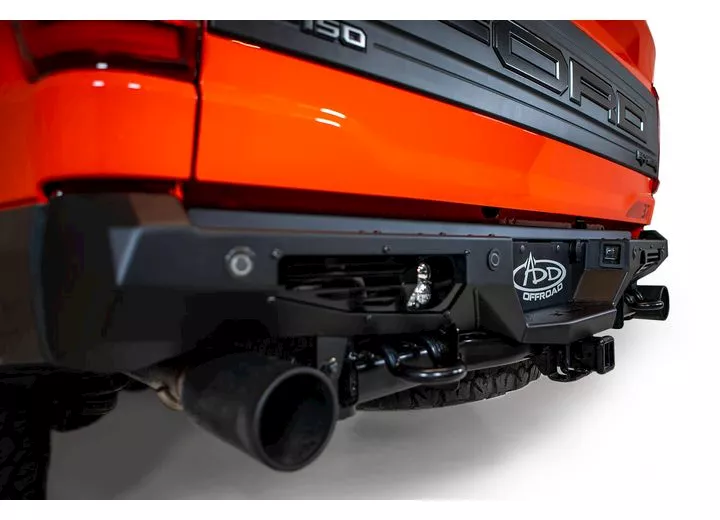 Addictive Desert 21-c f150 raptor bomber rear bumper black (mounts for 2 cube lights) sensor cutouts