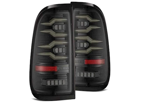 AlphaRex USA 97-03 F150/99-16 F250/350 LUXX LED TAIL LIGHTS ALPHA-BLACK