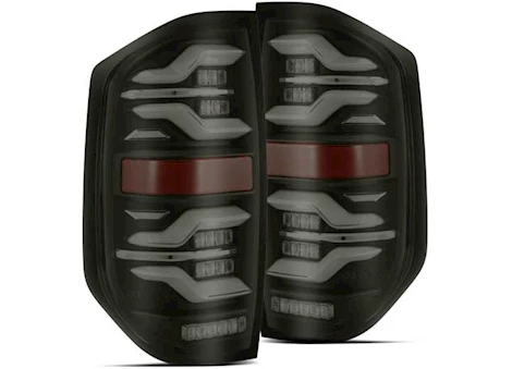 AlphaRex USA 14-21 TUNDRA LUXX-SERIES LED TAIL LIGHTS BLACK W/ACTIVATION LIGHT & SEQ SIGNAL AMBER