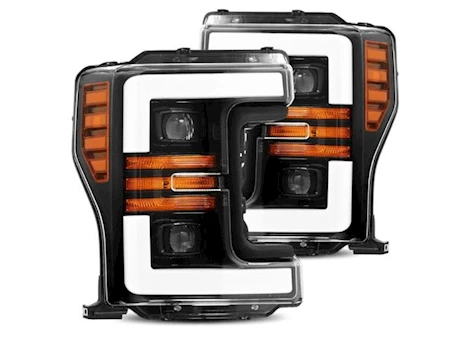 AlphaRex USA 17-19 F250/F350/F450/F550SUPER DUTY PRO-SERIES PROJECTOR HEADLIGHTS BLACK