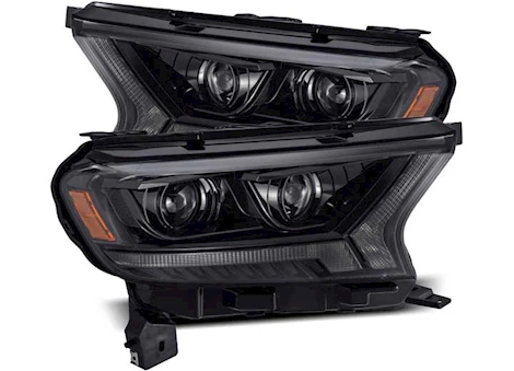 AlphaRex USA 19-22 RANGER LUXX-SERIES LED PROJ HL PLANK STYLE ALPHA BLACK W/SEQUENTIAL SIGNAL