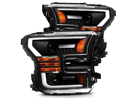 AlphaRex USA 15-17 f150/17-20 f150 raptor pro-series projector headlights black Main Image