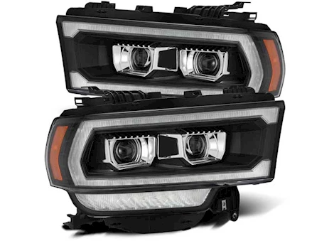 AlphaRex USA 19-22 ram 2500 luxx-series led proj headlights plank style black w/activation lig Main Image