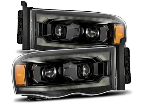 AlphaRex USA 02-05 RAM 1500/2500/3500 LUXX-SERIES LED PROJECTOR HEADLIGHTS ALPHA-BLACK