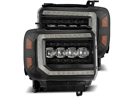 AlphaRex USA 14-18 SIERRA NOVA-SERIES LED PROJECTOR HEADLIGHTS BLACK