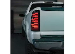 AlphaRex USA 99-06 silverado/sierra 1500/2500/3500hd luxx led tail lights black