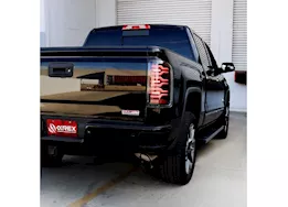 AlphaRex USA 14-18 sierra 1500/2500/3500hd luxx led tail lights alpha-black w/activation light & seq signal