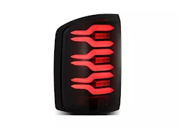 AlphaRex USA 14-18 sierra 1500/2500/3500hd luxx led tail lights alpha-black w/activation light & seq signal