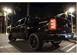 AlphaRex USA 19-22 ram luxx led tail lights alpha-black w/ act light & seq  signal