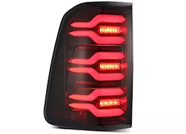 AlphaRex USA 19-22 ram 1500 luxx led tail lights black/red w/ act light & seq  signal