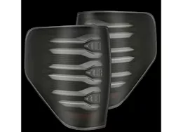 AlphaRex USA 09-14 F150 Luxx-Series Led Tail Lights Black