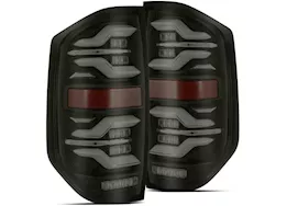 AlphaRex USA 14-21 tundra luxx-series led tail lights black w/activation light & seq signal amber