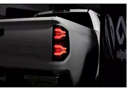 AlphaRex USA 14-21 tundra luxx-series led tail lights black w/activation light & seq signal amber