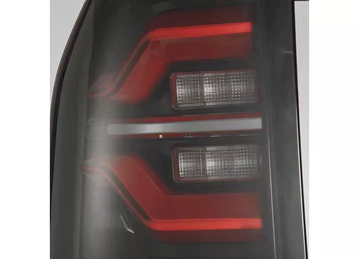 AlphaRex USA 14-21 tundra luxx-series led tail lights black/red w/activation light & seq signal red