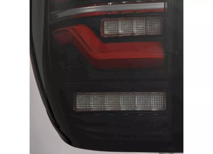 AlphaRex USA 14-21 tundra luxx-series led tail lights black/red w/activation light & seq signal red