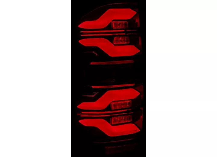 AlphaRex USA 14-21 tundra luxx-series led tail lights black/red w/activation light & seq signal red