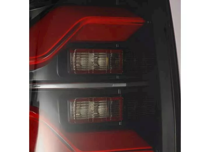 AlphaRex USA 16-23 tacoma luxx-series led tail lights black/red w/activation light & seq signal red