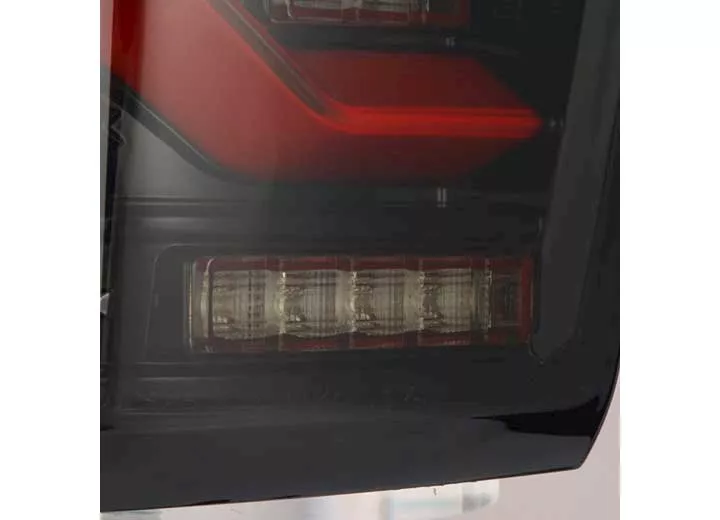 AlphaRex USA 16-23 tacoma luxx-series led tail lights black/red w/activation light & seq signal red