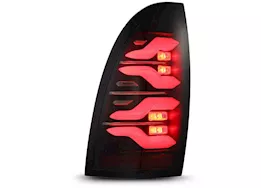 AlphaRex USA 05-15 tacoma luxx-series led tail lights black w/activation light & seq signal amber