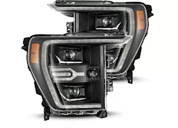 AlphaRex USA 21-23 f150 luxx led projector headlights  black w/ act light & seq signal/switchb