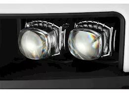 AlphaRex USA 15-18 silverado 2500/3500hd led projector headlights w/ act light/seq signal & drl blk