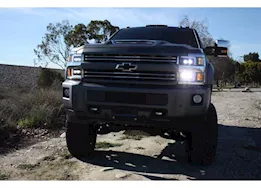 AlphaRex USA 15-18 silverado 2500/3500hd led projector headlights w/ act light/seq signal & drl blk