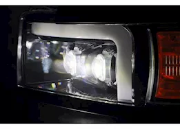 AlphaRex USA 15-18 silverado 2500/3500hd led projector headlights w/ act light/seq signal & drl blk