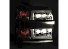 AlphaRex USA 15-18 silverado 2500/3500hd led projector headlights w/ act light/seq signal & d