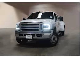 AlphaRex USA 05-07 f250/f350/f450/f550 super duty luxx-series projector headlights black