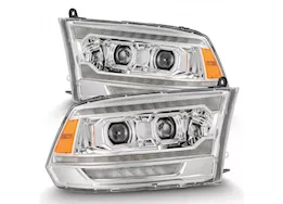 AlphaRex USA 09-18 ram 2500 led projector headlights plank style w/ act light/seq signal & dr