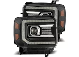 AlphaRex USA 14-18 sierra luxx-series led projector headlights black