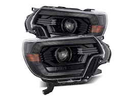 AlphaRex USA 12-15 tacoma luxx-series led projector headlights plank style alpha black w/drl