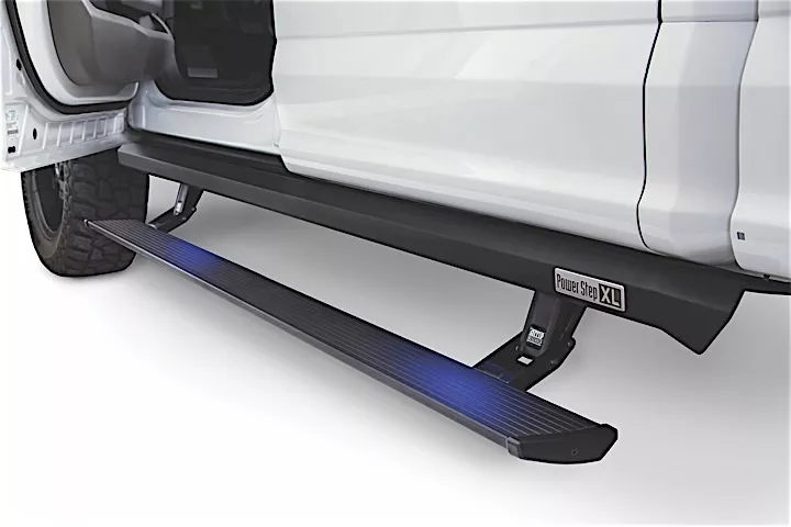 Amp Research 10-17 ram 2500/3500 mega cab non plug n play - oem style illumination powerstep