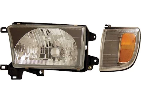 Anzo, Usa 99-02 4RUNNER HEADLIGHTS BLACK WITH AMBER REFLECTORS DRIVER/PASSENGER