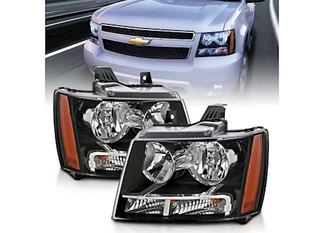 Anzo, Usa 07-14 TAHOE/SUBURBAN CRYSTAL HEADLIGHTS BLACK