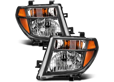 Anzo, Usa 05-07 pathfinder crystal headlight black amber Main Image