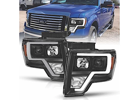 Anzo, Usa 09-14 F150 PROJ LIGHT BAR H.L BLK AMBER DOES NOT FIT W/ FACTORY LIGHTS