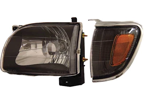 Anzo, Usa 01-04 TACOMA HEADLIGHTS BLACK WITH AMBER REFLECTORS DRIVER/PASSENGER