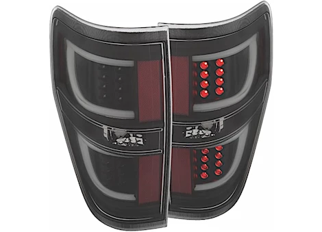Anzo, Usa 09-13 F150 LED TAILLIGHTS BLACK DRIVER/PASSENGER