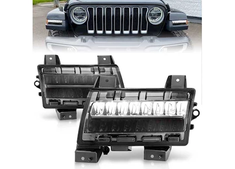 Anzo, Usa 18-21 WRANGLER JL/20-UP GLADIATOR LED SIDE MARKERS CHROME HOUSING SMOKE LENS W/SEQUENTIAL SIGNAL